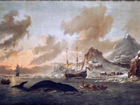 Walvisvangst_bij_de_kust_van_Spitsbergen_-_Dutch_whalers_near_Spitsbergen_(Abraham_Storck,_1690)